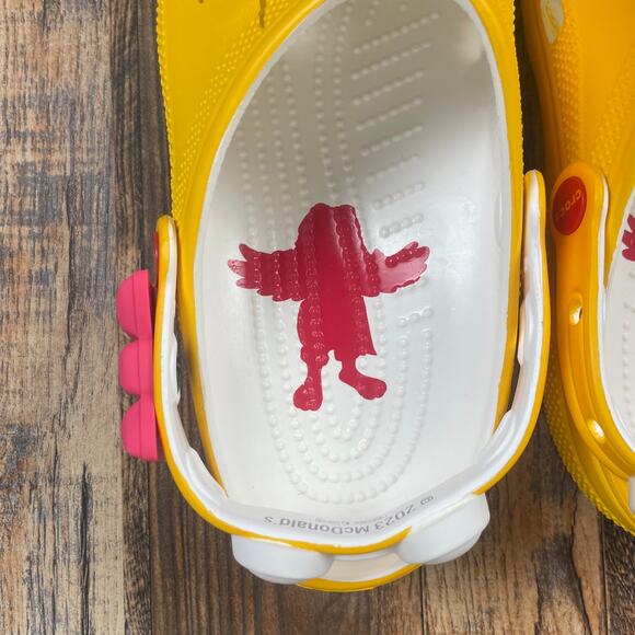 Crocs X McDonald's Adult Unisex M9/W11 Yellow Birdie Classic Clog - Picture 5 of 16